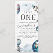 Eerste reis rond de verjaardag van de astronaut kaart (Voorkant / Achterkant)