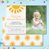 Eerste reis rond de verjaardag van de foto van het kaart