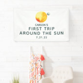 Eerste reis rond de verjaardag van de Moderne Ruim Spandoek (Insitu)