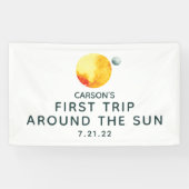 Eerste reis rond de verjaardag van de Moderne Ruim Spandoek (Horizontaal)