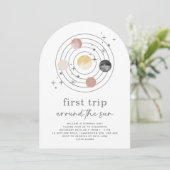 Eerste reis rond de verjaardag van de Sun Space Ar Kaart (Staand voorkant)