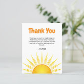 Eerste reis rond de verjaardag van de zon dank je  (Staand voorkant)