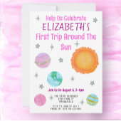 Eerste reis rond de verjaardag van het zonnetje kaart
