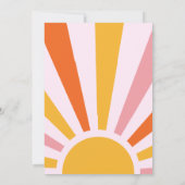 Eerste reis rond de verjaardagsuitnodiging voor de kaart (Achterkant)