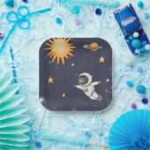 Eerste reis rond de verjaardagsversiering van de S Papieren Bordje (Feest)