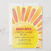 Eerste reis rond de Waterverf van de Zon 1e verjaa Kaart (Voorkant)