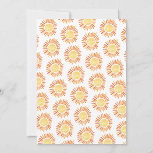 Eerste reis rond de Waterverf van de Zon 1e verjaa Kaart (Achterkant)