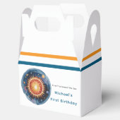 Eerste reis rond de Zon 1e verjaardag Bedankdoosjes (Geopend)