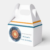 Eerste reis rond de Zon 1e verjaardag Bedankdoosjes (Voorkant Zijde)