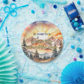 Eerste reis rond de zon 1e verjaardag Boho Natuur Papieren Bordje (Feest)