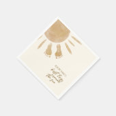 Eerste reis rond de zon 1e verjaardag Boho Servet (Hoek)