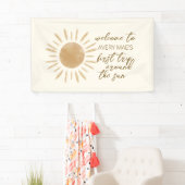Eerste reis rond de zon 1e verjaardag Boho Spandoek (Insitu)