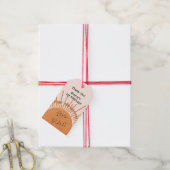 Eerste reis rond de zon 1e verjaardag cadeaulabel (Met Touw)