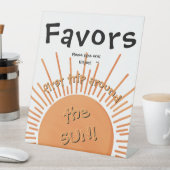 Eerste reis rond de zon 1e verjaardag gunsten teke reclamebord met voetstuk (Insitu)