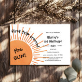 Eerste reis rond de zon 1e verjaardag horizontaal kaart