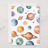 Eerste reis rond de zon | 1e verjaardag jongen kaart (Achterkant)