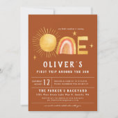 Eerste reis rond de zon | 1e verjaardag kaart (Voorkant)