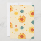 Eerste reis rond de zon 1e verjaardag kaart (Achterkant)