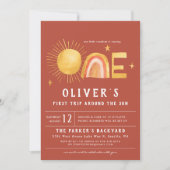 Eerste reis rond de zon | 1e verjaardag kaart (Voorkant)