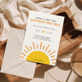 Eerste reis rond de Zon 1e verjaardag Kaart