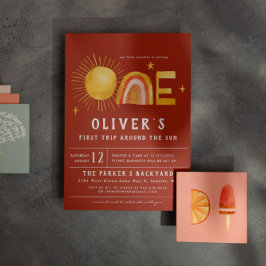 Eerste reis rond de zon | 1e verjaardag kaart