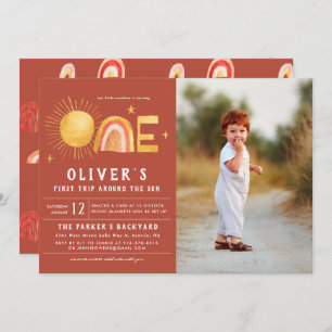 Eerste reis rond de zon   1e verjaardag kaart