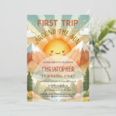 Eerste reis rond de Zon 1e verjaardag Kaart (Staand voorkant)