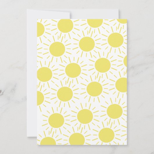 Eerste reis rond de Zon 1e verjaardag Kaart (Achterkant)