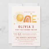 Eerste reis rond de zon | 1e verjaardag kaart (Voorkant)