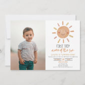 Eerste reis rond de Zon 1e verjaardag Kaart (Voorkant)