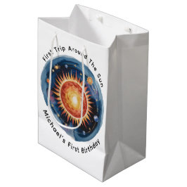 Eerste reis rond de Zon 1e verjaardag Medium Cadeauzakje