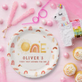 Eerste reis rond de zon | 1e verjaardag papieren bordje (Feest)