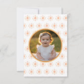 Eerste reis rond de zon 1e verjaardag Party Foto Kaart (Achterkant)