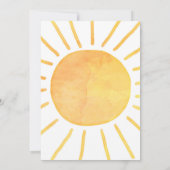 Eerste reis rond de zon 1e verjaardag Schattige Kaart (Achterkant)