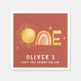 Eerste reis rond de zon | 1e verjaardag servet