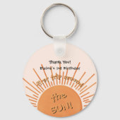 Eerste reis rond de zon 1e verjaardag Sleutelhange Sleutelhanger (Voorkant)