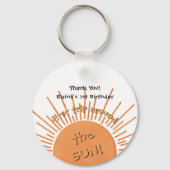 Eerste reis rond de zon 1e verjaardag Sleutelhange Sleutelhanger (Voorkant)