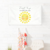Eerste reis rond de zon 1e verjaardag  spandoek (Insitu)