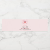 Eerste reis rond de Zon 1e verjaardag Waterfles Etiket (Enkel label)