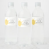 Eerste reis rond de zon 1e verjaardag Zonneschijn  Waterfles Etiket (Flessen)