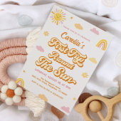 Eerste reis rond de zon 1e verjaardagsfeestmeisje kaart