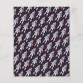 Eerste reis rond de zon 1e verjaardagsuitnodiging (Achterkant)