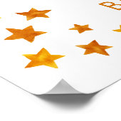 Eerste reis rond de zon 1st Birthday Welkom Poster (Hoek)