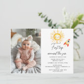 Eerste reis rond de zon Aangepaste foto Kaart (Staand voorkant)