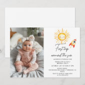 Eerste reis rond de zon Aangepaste foto Kaart (Voorkant / Achterkant)