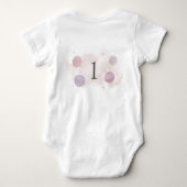 Eerste reis rond de zon Baby Jersey Bodysuit (Achterkant)