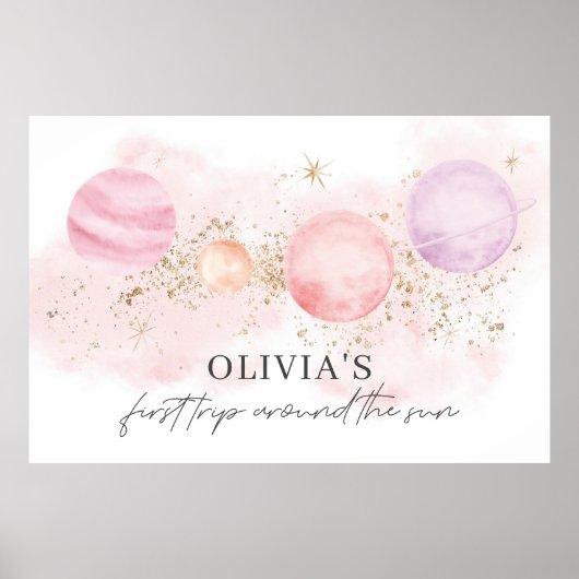 Eerste Reis Rond De Zon Banner Achtergrond Poster (Voorkant)