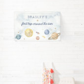 Eerste reis rond de zon banner teken (Insitu)