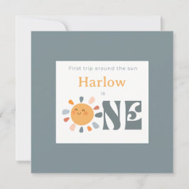 Eerste reis rond de zon bedankkaart