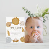 Eerste reis rond de zon Boho 1e verjaardag foto Kaart (Staand voorkant)